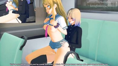 Public Bussing and Lustful Fisting in MMD Hentai Porn