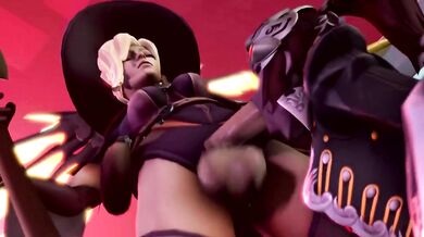 - Overwatch: Interracial Threesome with Tracer, Mercy and Ana