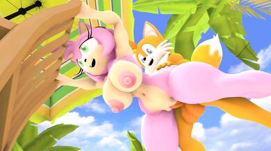 Amy's Tail-Spin Orgy with Wector in HD