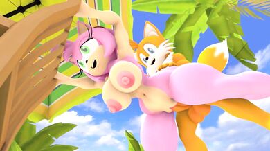 Amy's Tail-Spin Orgy with Wector in HD