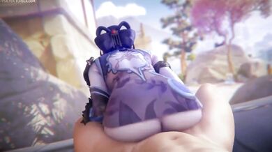 MILF Widowmaker's Pussy Destruction in First-Person POV