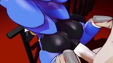 Sonic the Hedgehog fucks Morgana in her cosplay outfit