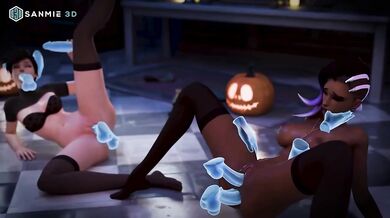 Unleashing Overwatch's Hottest Horde in a Sexy Spooktacular Orgy