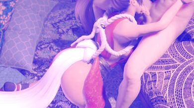 Ninja Babe Sucks Off Legendary Warrior in Naughty Fantasy World