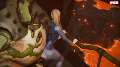 The Legendary Bounty Hunter SAMUS vs the Voracious Beast MANCUBUS