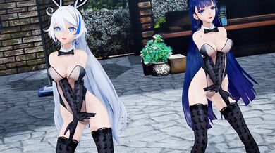 [Kotarou3990] Kiana and Mei's Intense Sexual Dancing