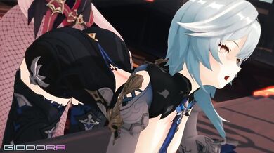 Futa Rosaria and Eula's Hot Tease in Genshin Impact!