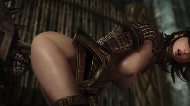 Dwemer Automaton's Mechanical Member Dispatched for the Pleasure of a Breton Engineer by Izzyguy1234