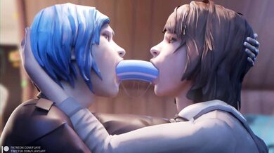 Max and Chloe's Double Dildo Deep Throating Adventure [Fjaye]