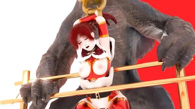 Horny Monsters Fuck Virgin Girls Dressed in Sexy Santa Outfits