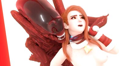 Horny Monsters Fuck Virgin Girls Dressed in Sexy Santa Outfits