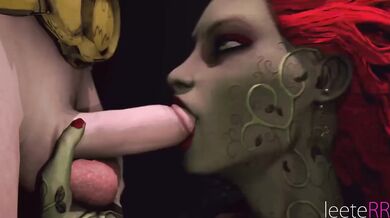 Poison Ivy Gives a Steamy BJ in 'Leeterr'