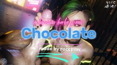 Creamy Chocolate Cum Slurping with Brown Beauty Pornstar