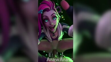 Jinx Gets Fucked by a Scary Monster in 'ArawAraw'