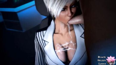 Black Spleen Lotus Fucks Tracey Buxton's Facehole