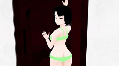 Exposed: Mia's Desperate Attempt to Conceal Her Body with a Tray Ends in Futile Failure