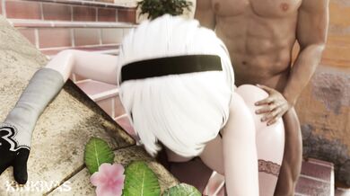 A Kinky Fuckfest in a Renaissance Italy-Inspired Setting: 2B Italian Courtyard