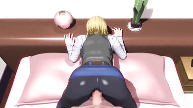 Android 18's Golden Shower Orgy