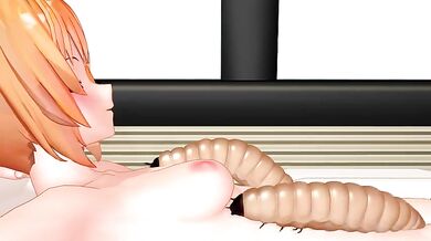 [Chibitayo] Insect Monster Pounds Kitty Cat Girl's Wet Pussy Raw