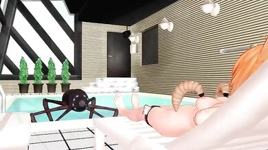 [Chibitayo] Insect Monster Pounds Kitty Cat Girl's Wet Pussy Raw