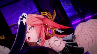 Miko Sexual Rapture with Raiden Shogun & Yae