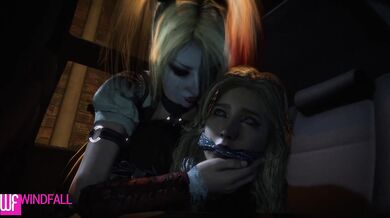 Black Canary Gets Nailed by Harley Quinn