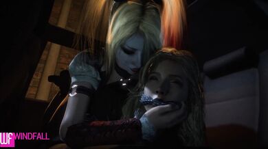 Black Canary Gets Nailed by Harley Quinn