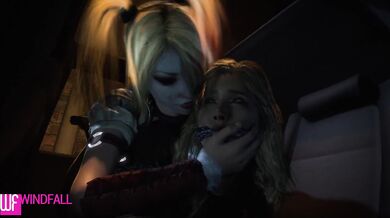 Black Canary Gets Nailed by Harley Quinn