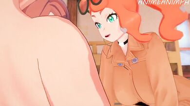 Professor Aurea Juniper and Pokemon Trainer Sonya Threesome