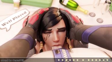 Hardcore Cumming in Hot Heroine Action on King's Row Overwatch Porn Game