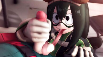 Tits and Ass: Tsuyu Gets a Handjob from GreatM8 in High-Def 1080p!