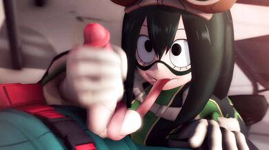 Tits and Ass: Tsuyu Gets a Handjob from GreatM8 in High-Def 1080p!
