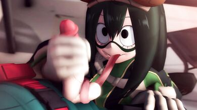 Tits and Ass: Tsuyu Gets a Handjob from GreatM8 in High-Def 1080p!