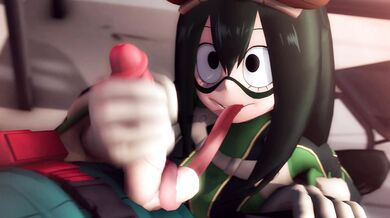 Tits and Ass: Tsuyu Gets a Handjob from GreatM8 in High-Def 1080p!