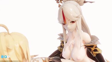 Akt's Freshly Squeezed Milk: Ningguang's Big Tit Paizuri