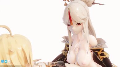 Akt's Freshly Squeezed Milk: Ningguang's Big Tit Paizuri