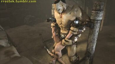 Hot Cassie Cage Gets Nailed in Mid-Air by a Huge Dong - 'Rrostek'