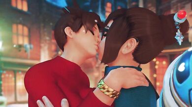 - Winter's Kiss: Mei and Tracer's Mistletoe Makeout Session