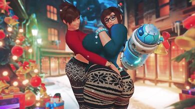 - Winter's Kiss: Mei and Tracer's Mistletoe Makeout Session