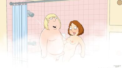 Chris and Meg's Nasty Shower Sex Romp [nsfw]