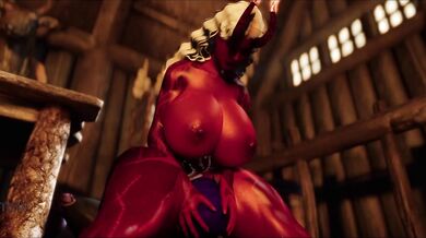 Cum Guzzling Shemale Succubus Devours Monstrous Chick Penis