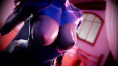 Deep Throating D.Va's Shaft While She Sits on Your Face Like a Queen
