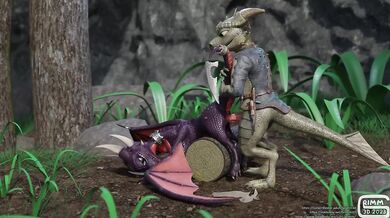 Wild Cynder Gets Impaled by Poisonous Cock in Grimm3D Adventure