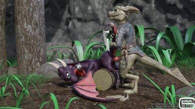 Wild Cynder Gets Impaled by Poisonous Cock in Grimm3D Adventure