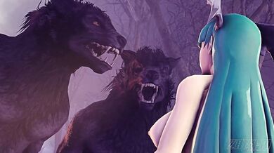 Morrigan Takes Two
======================A seductive succubus is engaging in a dangerous sexual act where she pleasures herself by inserting various objects inside her body. In this explicit hentai porn, the demoness uses her supernatural abilities to ma