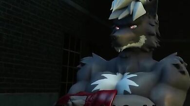 Bat Bitch Rouge Gets Stuffed with More Than She Can Handle