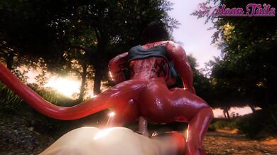 Tiefling Fuckfest: Sharlean's Anal Descent into Hell with Karlach the Incubus