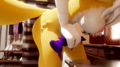 Renamon's Furry Romance: A Tail of Love and Lust
