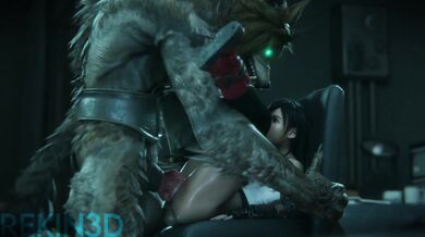 Tifa's Cloudy Harem Hijinks [Rekin3D]