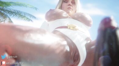 Uncontrollable Beach Desires with Power Girl